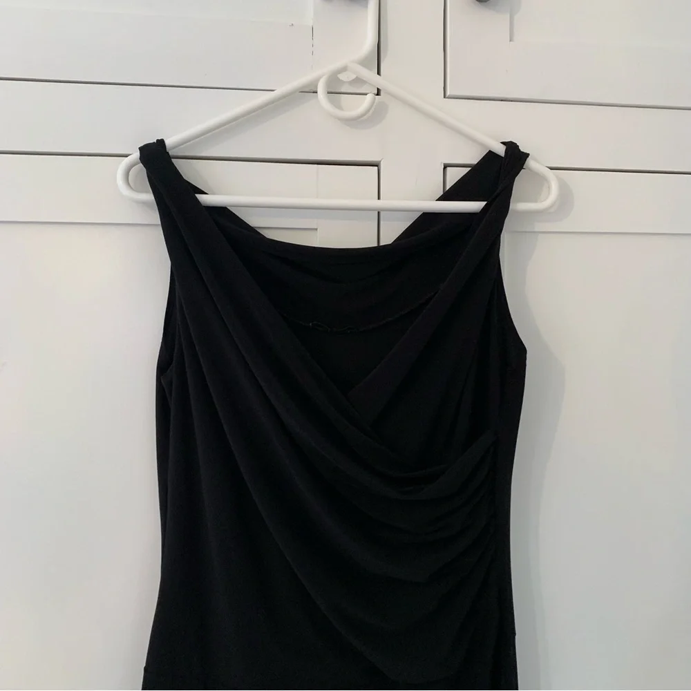 Soprano Black Stretchy Criss Cross Dress Y2K